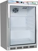 Kylskåp underbänksmodell rostfritt med glasdörr